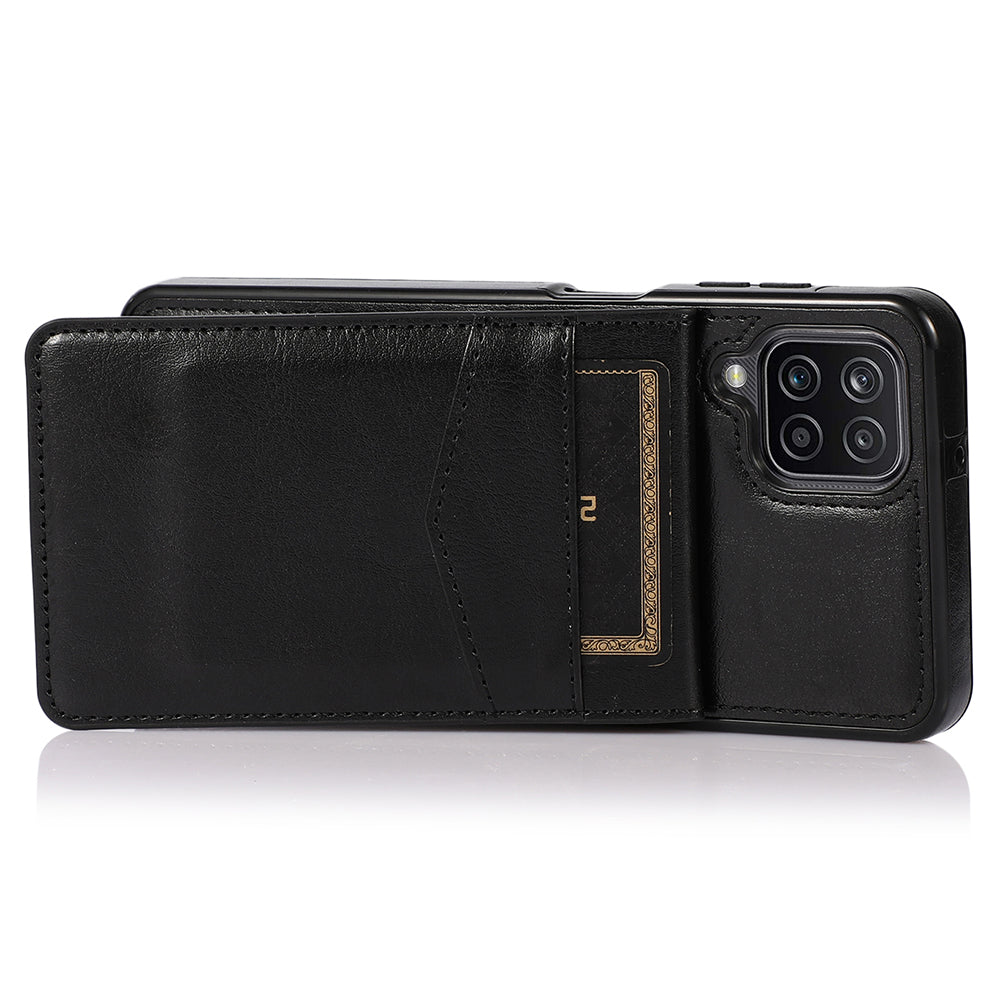 For Samsung Galaxy A12 Cell Phone Cover Stable Kickstand Card Holder PU Leather TPU Phone Case For Samsung Galaxy A12 Cell Phone Cover Stable Kickstand Card Holder PU Leather TPU Phone Case